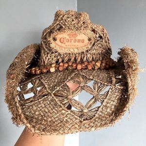 Corona Mexico Wide Brim Straw Hat (O/S)